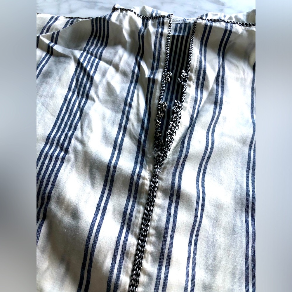 Blue and White Caftan